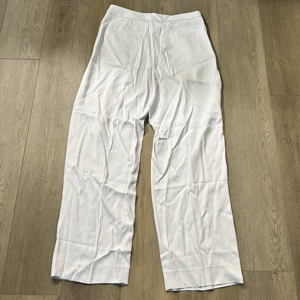 NWT Banana Republic Violet High-Rise Pleated Viscose Twill Pant 8 LONG 📰 - Picture 6 of 7